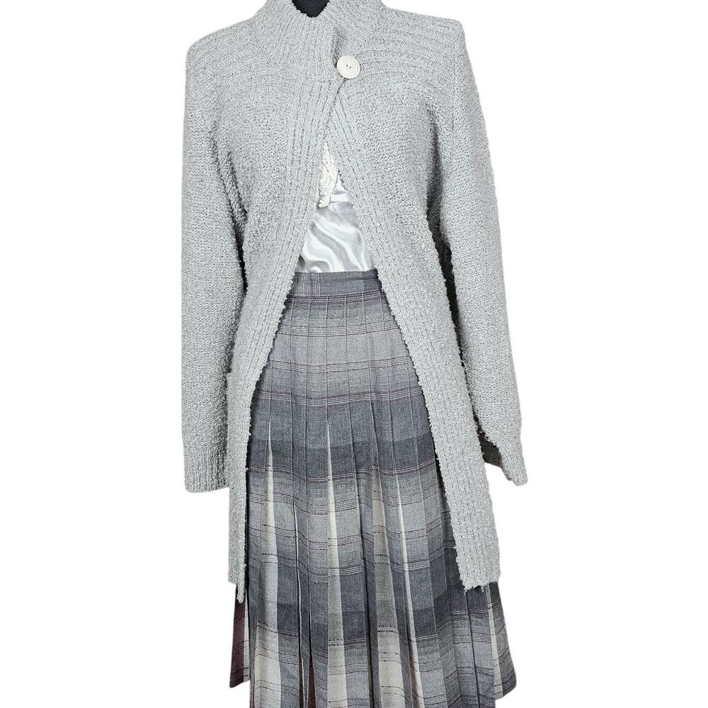 Academia Librarian Chic Pendleton Pleated Wool Maxi Skirt 10 Plaid Vtg 90s USA